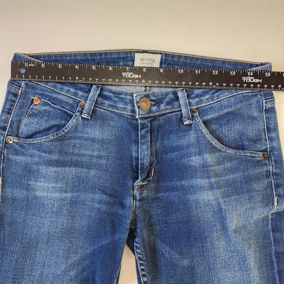 Hudson Jeans Bacara Cuffed Womens 28 Van Wash Low Rise Flap Pockets USA Made - Picture 4 of 10